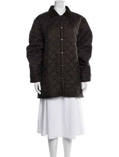 Pre-owned Barbour Nylon Parka In Brown