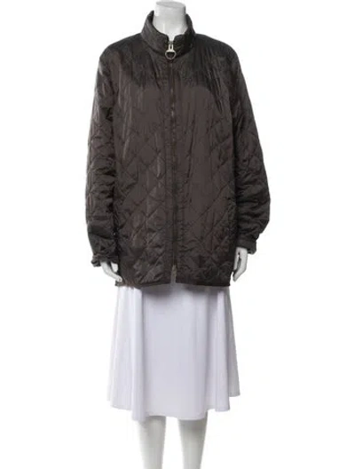 Pre-owned Barbour Nylon Parka In Neutral