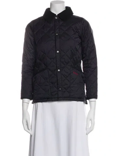 Pre-owned Barbour Nylon Utility Jacket In Blue