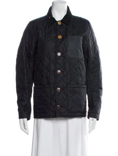 Pre-owned Barbour Nylon Utility Jacket In Blue