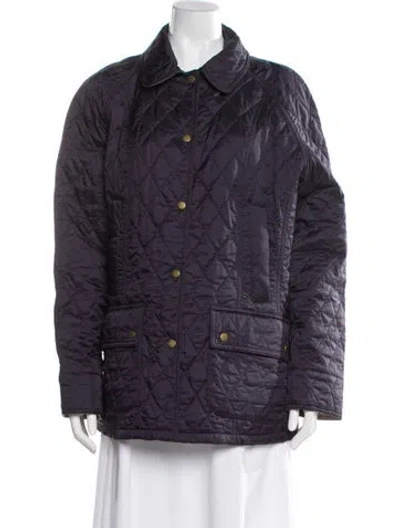 Pre-owned Barbour Nylon Utility Jacket In Blue