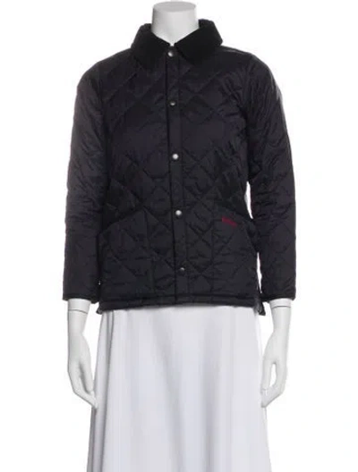 Pre-owned Barbour Nylon Utility Jacket In Blue