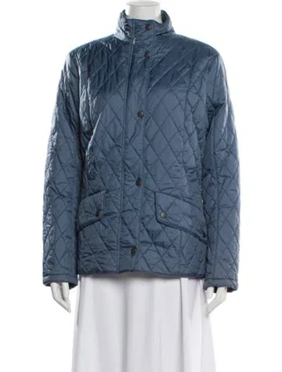 Pre-owned Barbour Nylon Utility Jacket In Blue