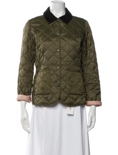 Pre-owned Barbour Nylon Utility Jacket In Green