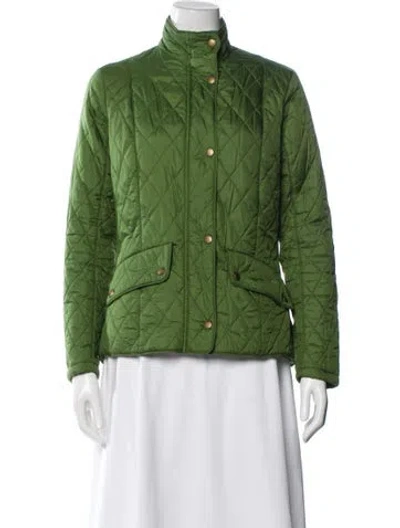 Pre-owned Barbour Nylon Utility Jacket In Green