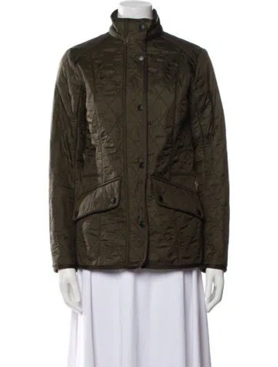 Pre-owned Barbour Nylon Utility Jacket In Green