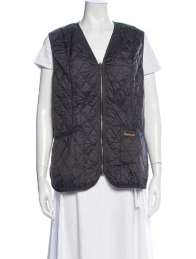 Pre-owned Barbour Nylon Vest In Blue