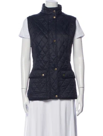 Pre-owned Barbour Nylon Vest In Blue