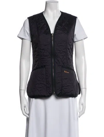 Pre-owned Barbour Nylon Vest In Blue