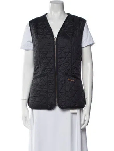 Pre-owned Barbour Nylon Vest In Blue