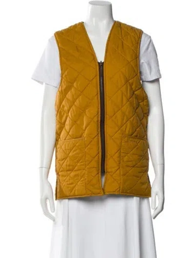 Pre-owned Barbour Nylon Vest In Brown