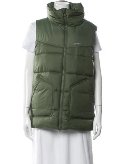 Pre-owned Barbour Nylon Vest W/ Tags In Green