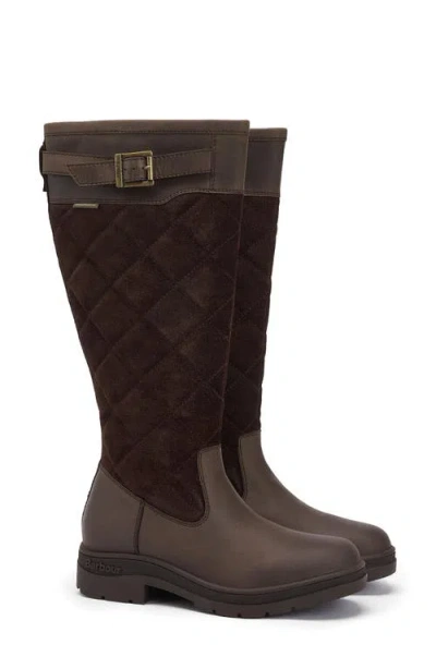 Barbour Oak Womens Tall Boots In Brown