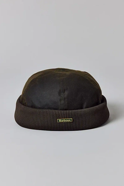 Barbour Oakmoor Wax Docker Hat In Olive, Men's At Urban Outfitters In Green