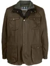 Barbour Collared Field Jacket In Black