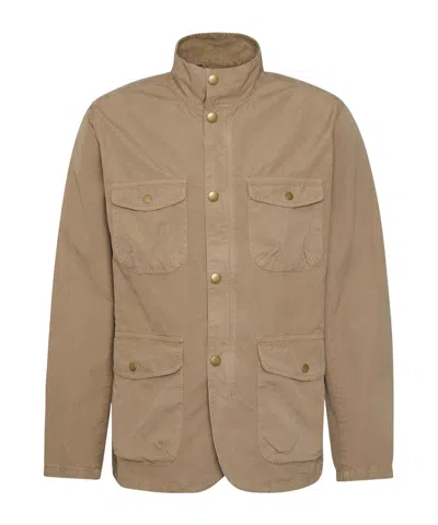BARBOUR BUTTON-FASTENING COTTON JACKET