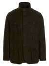 Barbour Ogston Waxed Jacket In Brown