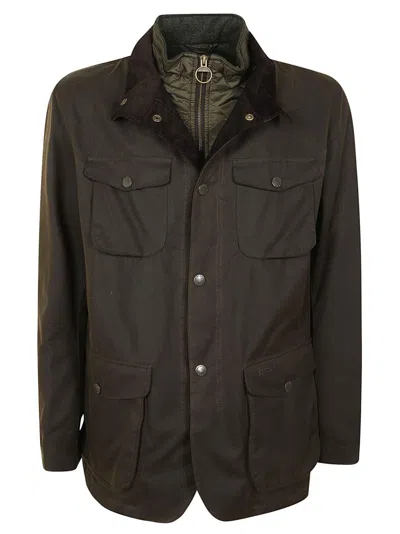 Barbour Ogston Wax Jacket In Brown