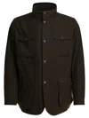 Barbour Ogston Wax Jackets Green In Brown