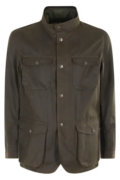 Barbour Ogston Wax Jacket In Green