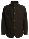 Barbour Ogston Wax Jackets Green In Brown