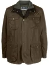 Barbour Ogston Waxed Jacket In Green
