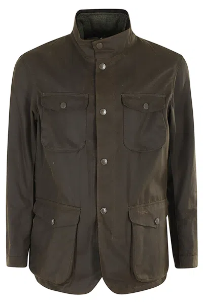 Barbour Ogston Wax Jacket In Khaki