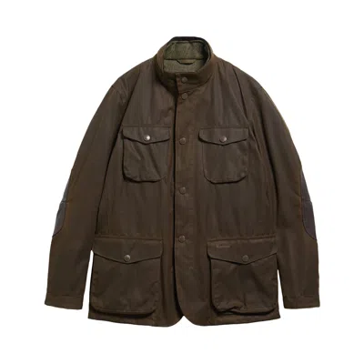 Pre-owned Barbour Ogston Wax Jacket 'olive' | Green | Men's Size Xl