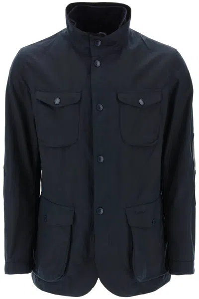 Barbour Ogston Wax Jacket In 蓝色的