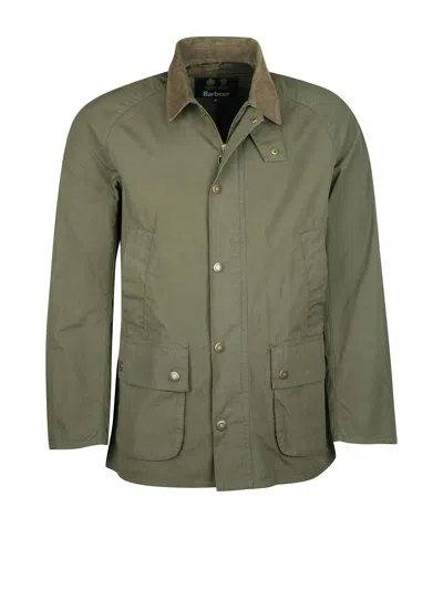Barbour Olive Green Jacket With Buttons