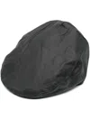 Barbour Waxed Cotton Flat Cap In Black