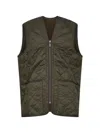 Barbour Sleevelees Quilted Jacket Polarquilt Waist In Green