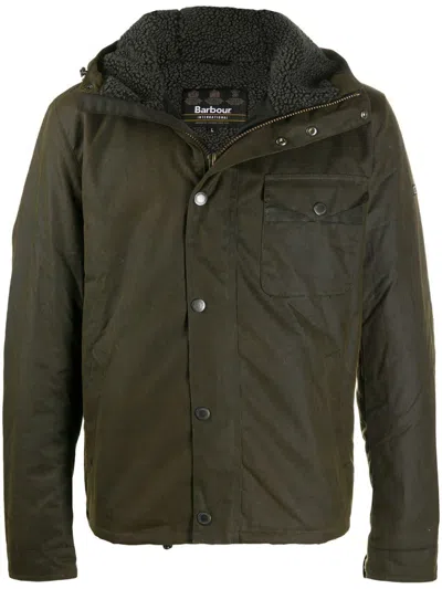 Barbour Olive Regular Fit Jacket In Green