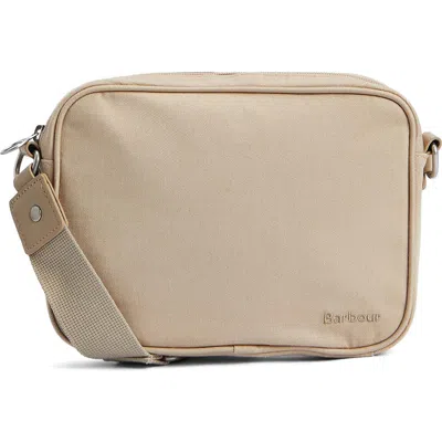 Barbour Olivia Cotton Canvas Crossbody Bag In Light Sand
