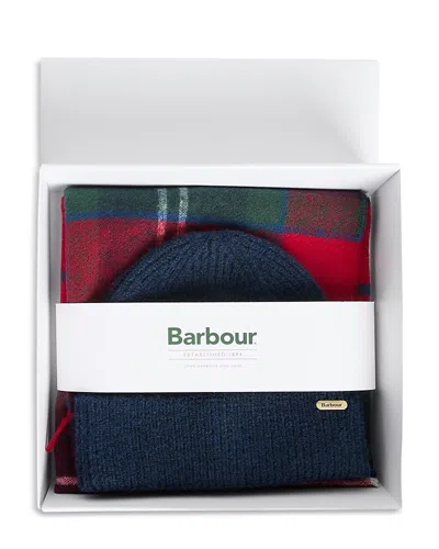 Barbour Olivia Scarf & Beanie Gift Set In Multi