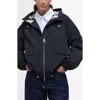Barbour Orson Showerproof Hooded Jacket In Black Safari Dress T