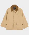 Barbour Os Peached Bedale Jacket In Gray