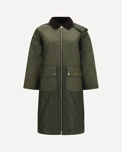 Barbour Osbourne Quilted Jacket In Green