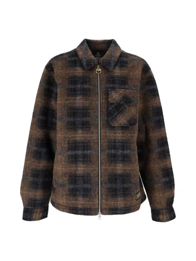 Barbour Oswald Fleece Overshirt In Blue