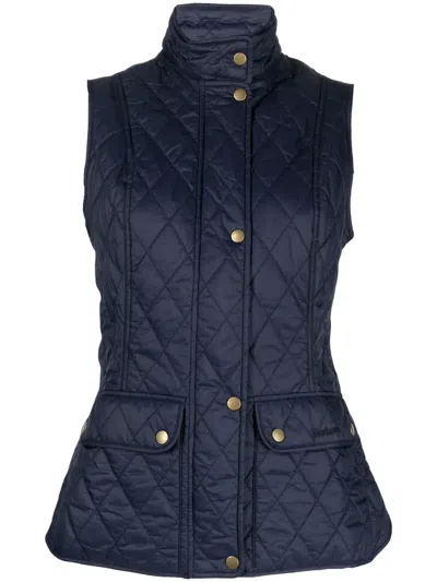 Barbour Wrey Fleece-lined Vest In Blue