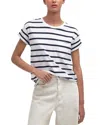 Barbour Otterburn Tee In White/navy