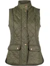 Barbour Otterburn Quilted Nylon Vest In Green
