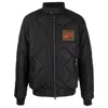 Barbour Merchant Quilted Bomber Jacket In Black