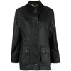 Barbour Collared Button-up Corduroy Jacket In Black