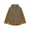 Barbour Hayley Hooded Showerproof Parka Drawstring In Green