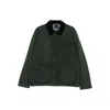 Barbour Corduroy-collar Flap-pocket Jacket In Green