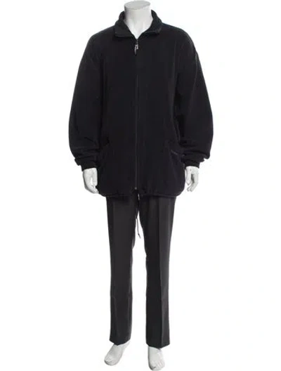 Pre-owned Barbour Overcoat In Blue