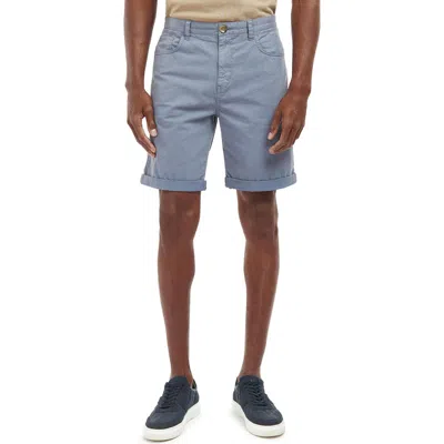 Barbour Overdyed Five Pocket Stretch Twill Shorts In Force Blue