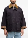 Barbour Oversized Bedale Jacket In Purple