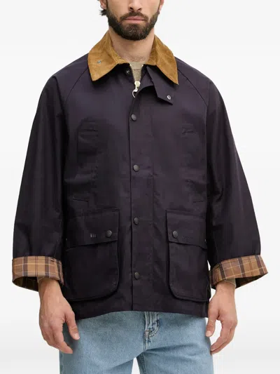 Barbour Oversized Bedale Jacket In Purple